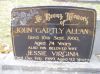 John Gartly Allan and wife headstone
