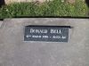 Headstone Donald Fraser Bell