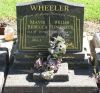 Headstone William Plenderleith and Mavis Rebecca Wheeler (Brumby)