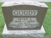 Peter S. Goudy and Margaret McPherson headstone