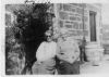 Marjory Mathieson with unknown person probably in July 1936 probably at Macharisch Cottage, Southend